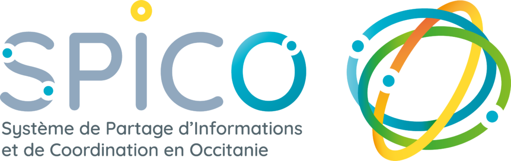 Logo Spico système de partage d'information et de coordination et Occitanie