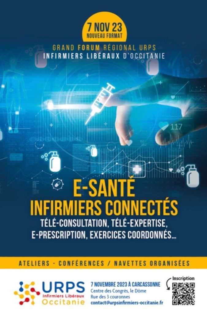 actualité-evenement-infirmiers-affiche-2023-11 Forum des Infirmiers Libéraux d’Occitanie 2023