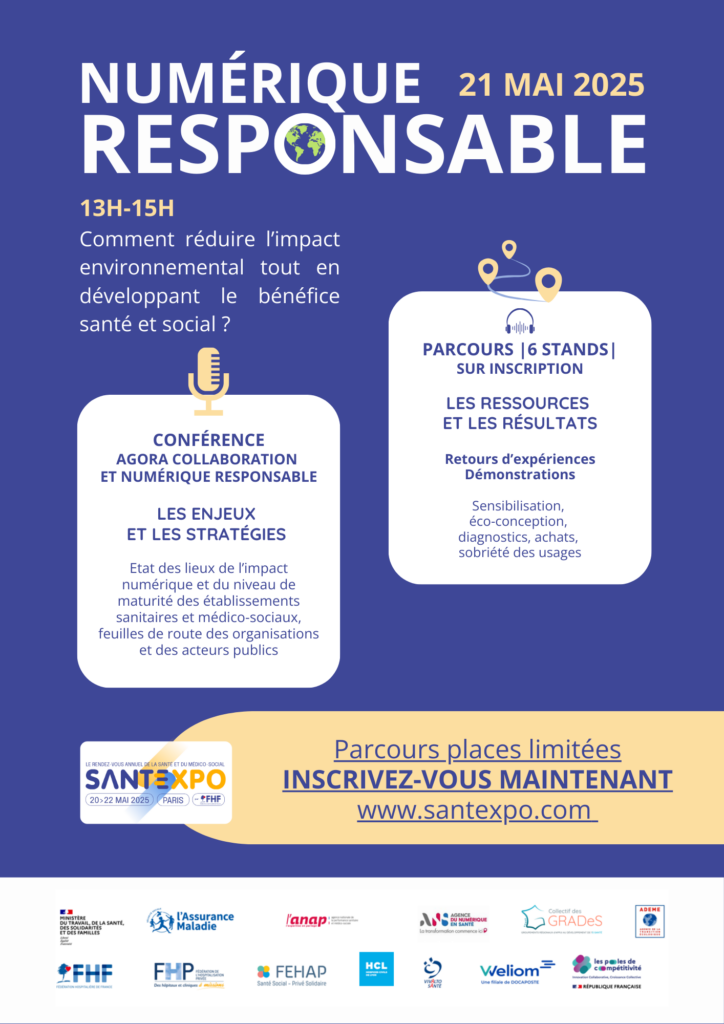 Affiche du parcours SANTEXPO 2025 Numérique Responsable