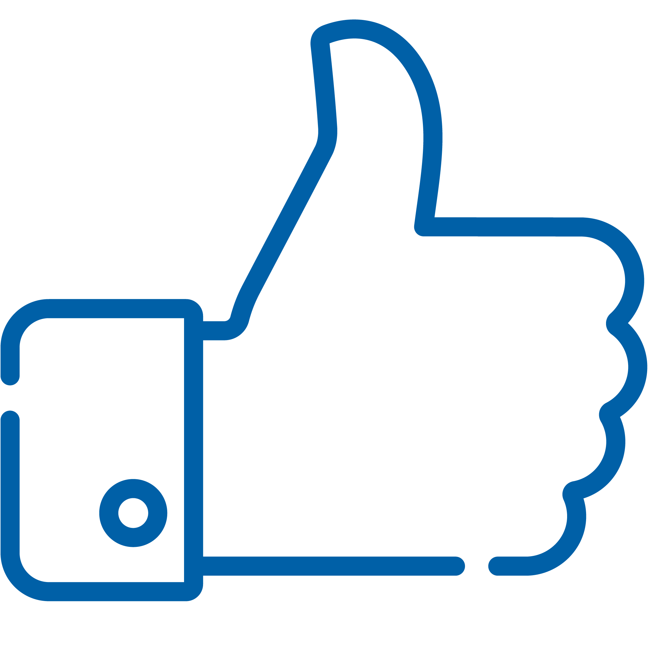 Pictogramme avantage bleu foncé