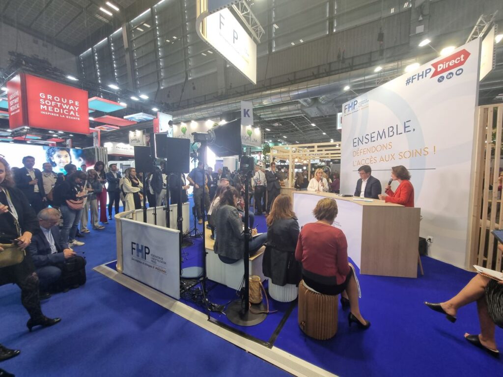 Retour d'expérience du groupe Vivalto Santéau stand FHP, Santexpo 2025