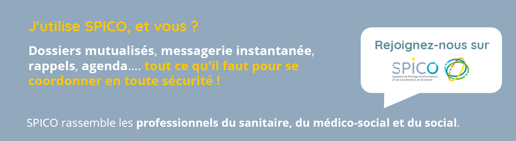 Bandeau de signature mail pour promouvoir l'usage de SPICO