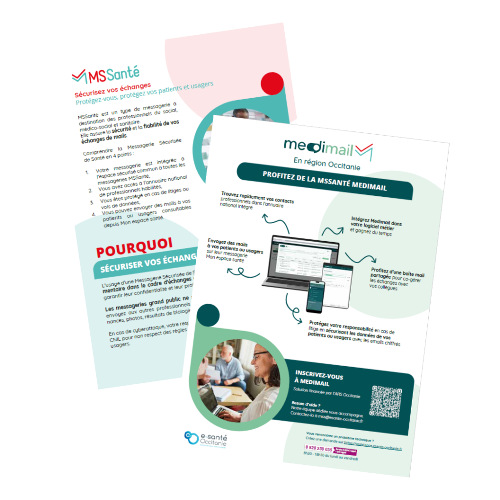 visuel recto verso flyer mssanté medimail