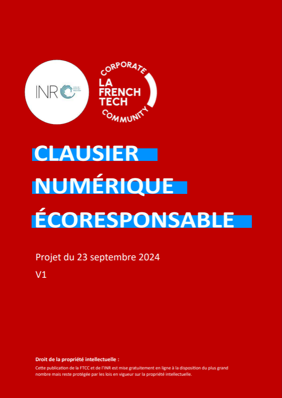 Clausier numérique responsable, INR et French Tech