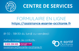 Lien et numéro de téléphone du centre de services