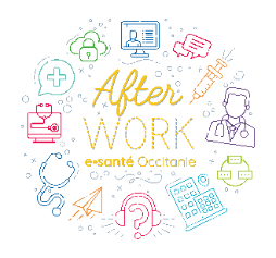 Logo des after-work estivaux e-santé Occitanie